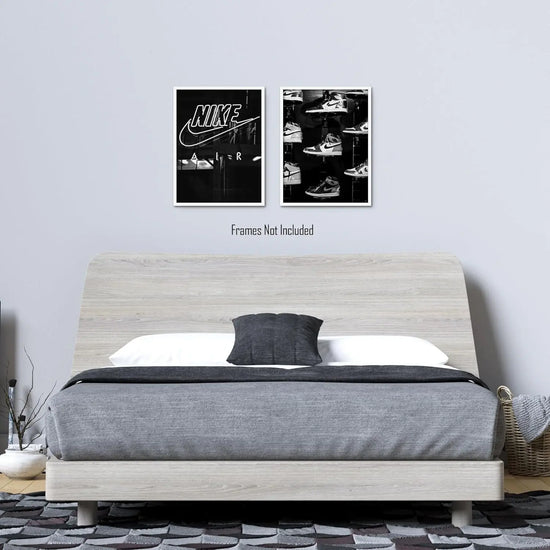 Generic Sneaker Posters (UNFRAMED 12 x 16 Set of 2) Hypebeast Wall Art Shoe Decor Sneakerhead Room Decor Air AJ Teen Boy Room Girl Room Wall Art Prints - Black and White Sneakers https://www.amazon.com/dp/B0CSH5NPJ8