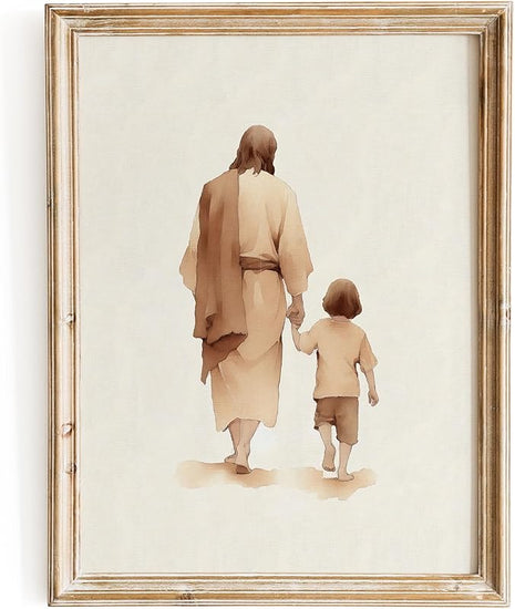 ESSEN Life | The Way He Leads | Christian Wall Art Jesus Poster Decor Christian Christmas Decor Christian Home Decor Perfect Religious Wall Art Gift for Women (8x10 Unframed) https://www.amazon.com/dp/B0CB7Z1NHT