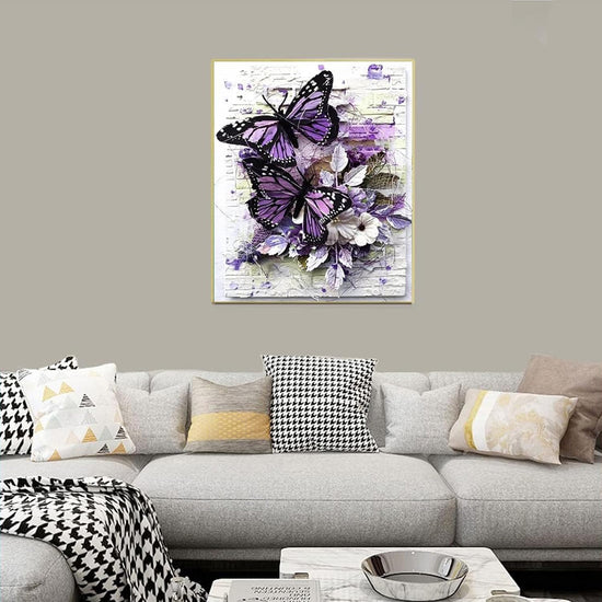 DOTZSO Painting Kits for Adults DIY 5D Round Full Drill Butterfly Flowers Diamond Art Adult 5d Diamond Painting Very Suitable for Home Leisure and Wall Decoration 11.8x15.7 (Inches) https://www.amazon.com/dp/B09FF26874