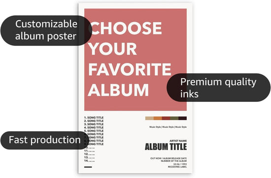 Request Your Own Album Choice, Custom Album Poster, Album Cover Posters, Album Art, Wall Art Print Wall Decor, Personalized Customized Gifts Idea Family, Friend https://www.amazon.com/dp/B0BS6GN7GX