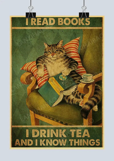 Cute Retro Mystery Black Cat Kraft Paper Poster Funny Butt Paper Bathroom Study Bar Cafe Art Collection Decorative Wall Sticker June Wall Art