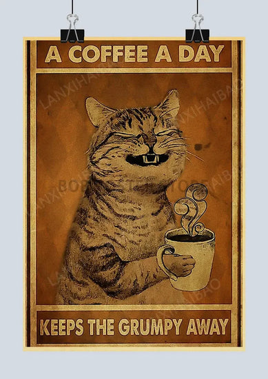 Cute Retro Mystery Black Cat Kraft Paper Poster Funny Butt Paper Bathroom Study Bar Cafe Art Collection Decorative Wall Sticker June Wall Art