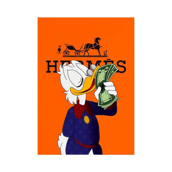 Scrooge Mcduck Motivational Poster Modern Luxury Wall Art Canvas Painting Print Pop Pictures for Living Room Home Decor Cuadros June Wall Art