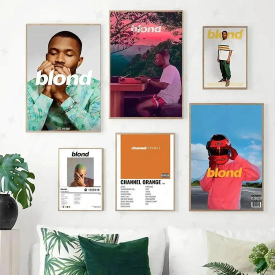 Tyler The Creator Frank Blonde Poster Hip Hop Rapper Singer Star Band Music Cover Wall Art Canvas Painting Cafe Home Room Decor June Wall Art