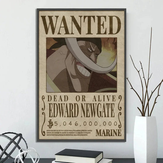 One Piece Self-adhesive Poster Bounty Order Luffy Wallpapr Ace Figures Nami Home Decoration Painting Anime Zoro Wall Art Sanji June Wall Art