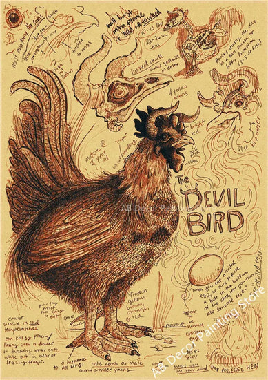 Retro Dragon//Fox/Dog/Wolf/Bird/Bear Posters Prints Nostalgic Animal Natural Study Vintage Home Room Art Wall Decor Painting June Wall Art