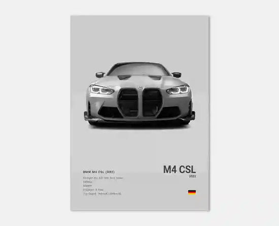 Pop Black And White Poster Wall Art Luxury Supercar F80 M3 M140 GTR HD Oil On Canvas Print Home Living Room Bedroom Decor Gift June Wall Art