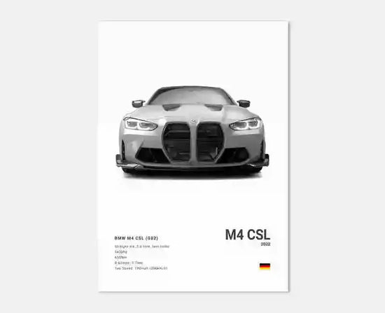 Pop Black And White Poster Wall Art Luxury Supercar F80 M3 M140 GTR HD Oil On Canvas Print Home Living Room Bedroom Decor Gift June Wall Art