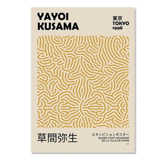 Abstract Yayoi Kusama Orange Wall Art Matisse Mark Rothko Posters and Prints Flower Market Canvas Painting Mural Decoration June Wall Art
