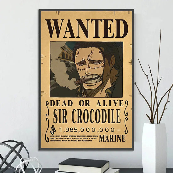 One Piece Self-adhesive Poster Bounty Order Luffy Wallpapr Ace Figures Nami Home Decoration Painting Anime Zoro Wall Art Sanji June Wall Art