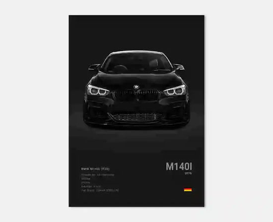 Pop Black And White Poster Wall Art Luxury Supercar F80 M3 M140 GTR HD Oil On Canvas Print Home Living Room Bedroom Decor Gift June Wall Art