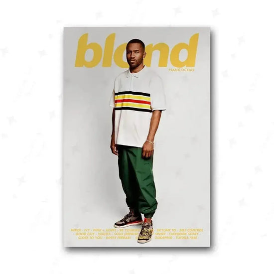 Tyler The Creator Frank Blonde Poster Hip Hop Rapper Singer Star Band Music Cover Wall Art Canvas Painting Cafe Home Room Decor June Wall Art