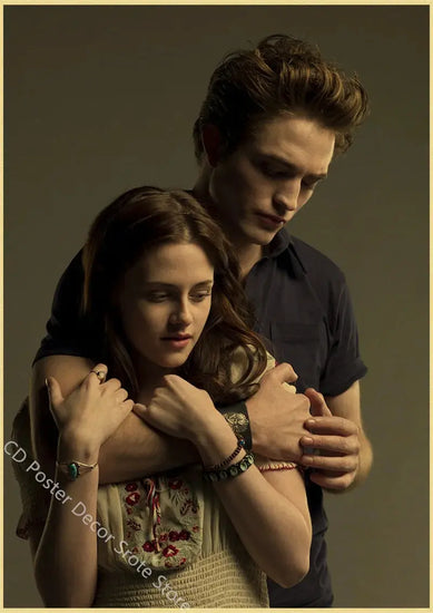 Movie Twilight Poster Edward Bella Retro Kraft Paper Prints Picture DIY Film Vintage Room Home Bar Cafe Art Wall Decor Painting June Wall Art