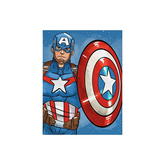 MINISO Poster Marvel Canvas Wall Art Print Mural Spider-Man Iron Man Captain America Cartoon Poster Home Decor Gift for Friends June Wall Art