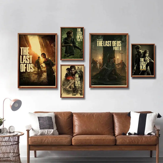 Retro The Last of Us Part 1 2 Poster Kraft Paper Prints Picture DIY Vintage Home Room Bar Cafe Art Wall Decor Aesthetic Painting June Wall Art
