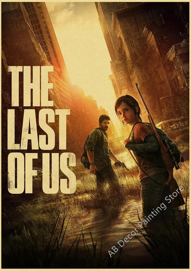 Retro The Last of Us Part 1 2 Poster Kraft Paper Prints Picture DIY Vintage Home Room Bar Cafe Art Wall Decor Aesthetic Painting June Wall Art