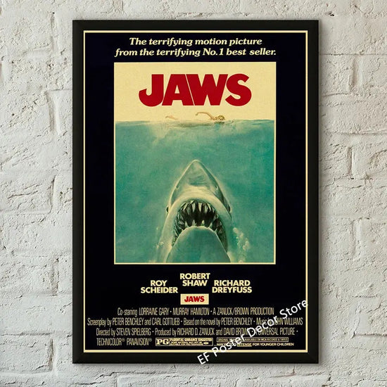 Classic Film Poster Prints Vintage Home Room Art Wall Decor Jennifer's Body/Jaws/Leon Movie Theater Painting Nostalgic Printings June Wall Art