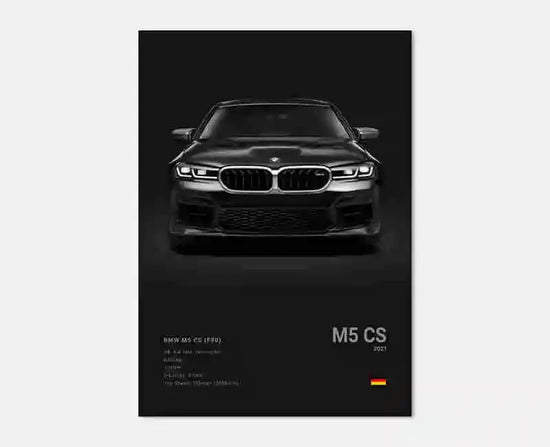Pop Black And White Poster Wall Art Luxury Supercar F80 M3 M140 GTR HD Oil On Canvas Print Home Living Room Bedroom Decor Gift June Wall Art