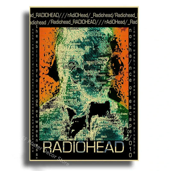 Rock Band Radiohead Music Art Poster Retro Prints Album Posters Vintage Home Room Bar Cafe Decor Aesthetic Picture Wall Painting June Wall Art