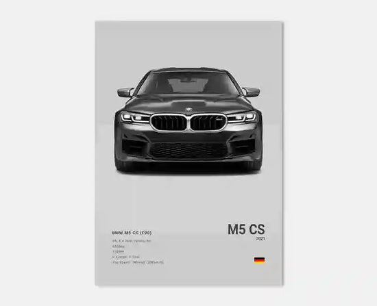Pop Black And White Poster Wall Art Luxury Supercar F80 M3 M140 GTR HD Oil On Canvas Print Home Living Room Bedroom Decor Gift June Wall Art