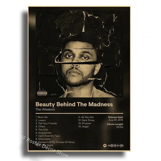 Singer Album Cover Poster Music Prints Custom Album Posters Hip Hop Vintage Room Home Decor Retro Kraft Paper Art Wall Painting June Wall Art