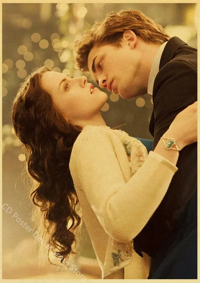 Movie Twilight Poster Edward Bella Retro Kraft Paper Prints Picture DIY Film Vintage Room Home Bar Cafe Art Wall Decor Painting June Wall Art