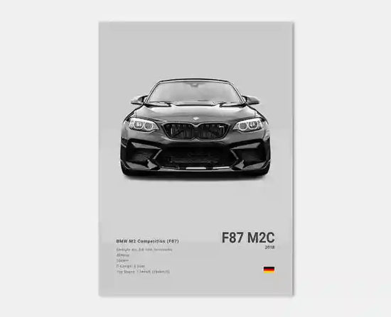 Pop Black And White Poster Wall Art Luxury Supercar F80 M3 M140 GTR HD Oil On Canvas Print Home Living Room Bedroom Decor Gift June Wall Art