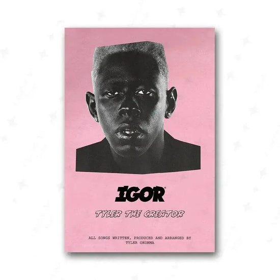 Tyler The Creator Frank Blonde Poster Hip Hop Rapper Singer Star Band Music Cover Wall Art Canvas Painting Cafe Home Room Decor June Wall Art
