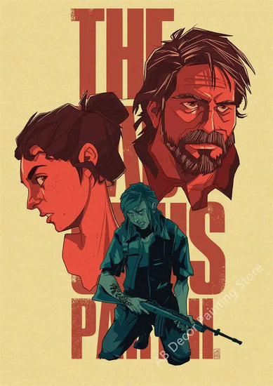 Retro The Last of Us Part 1 2 Poster Kraft Paper Prints Picture DIY Vintage Home Room Bar Cafe Art Wall Decor Aesthetic Painting June Wall Art
