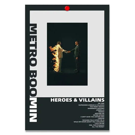 Scandinavian Minimalist Wall Art Pop Rapper Metro Boomin Music Album HD Canvas Poster Print Home Bedroom Living Room Decoration June Wall Art