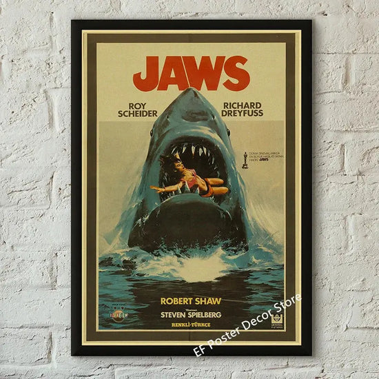 Classic Film Poster Prints Vintage Home Room Art Wall Decor Jennifer's Body/Jaws/Leon Movie Theater Painting Nostalgic Printings June Wall Art