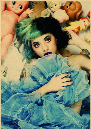 Vintage Singer Poster Retro Music Album Prints Melanie Martinez Pop Home Room Bar Cafe Club Decor Aesthetic Art Wall Painting June Wall Art