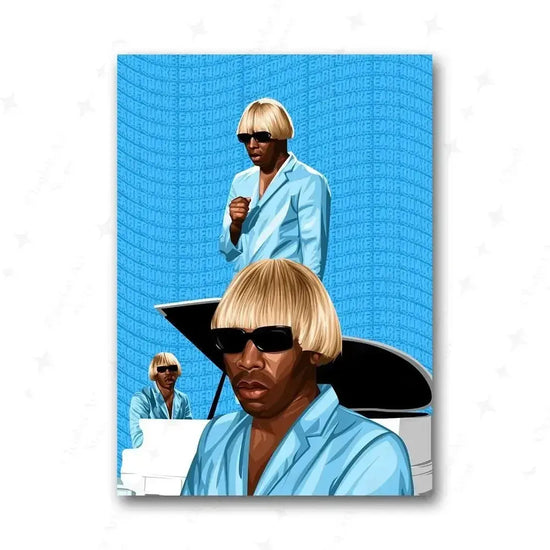 Tyler The Creator Frank Blonde Poster Hip Hop Rapper Singer Star Band Music Cover Wall Art Canvas Painting Cafe Home Room Decor June Wall Art