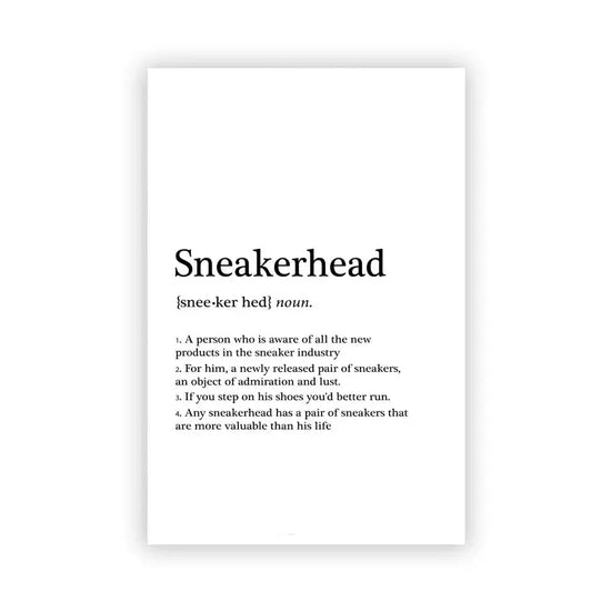 Fashion Sneaker Box Wall Posters Art Prints Modern Sneakerhead Quote Canvas Painting Wall Pictures Teenager Boys Room Decor June Wall Art