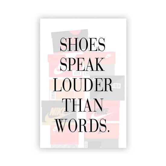 Fashion Sneaker Box Wall Posters Art Prints Modern Sneakerhead Quote Canvas Painting Wall Pictures Teenager Boys Room Decor June Wall Art