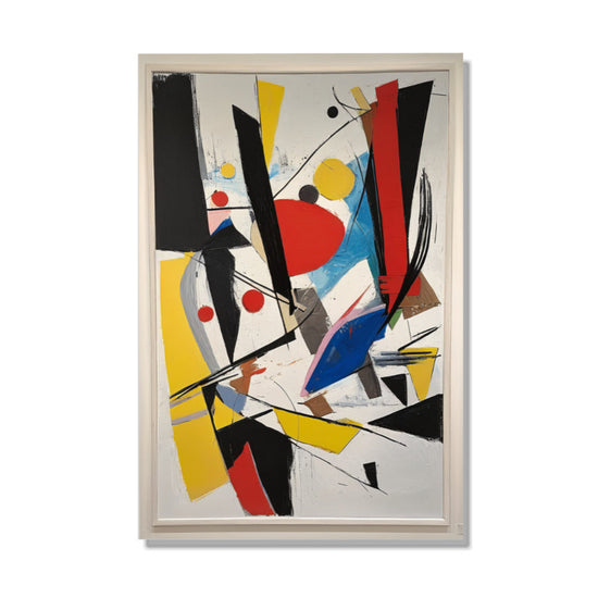 Abstract Symphony in Color  Vibrant Modern Art for Home Decor June Wall Art