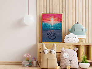 KTCLCATF Diamond Painting Beach by Number Kits,Sunset Love Diamond Art Kit Paint for Adults Beginner Full Drill Diamond Paintings Crystal Rhinestone Picture Arts Craft for Home Wall Decor Gift 16X12in https://www.amazon.com/dp/B07C2GDC1Q