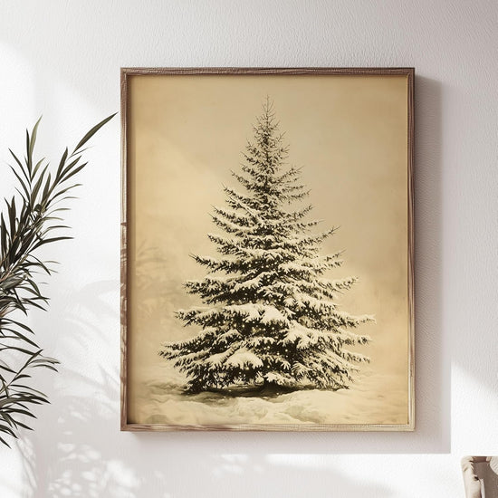 Vintage Christmas Tree Wall Decor, Christmas Decoration, Forest Wall Art Decor, Rustic Winter Holidays Wall Art, Print Unframed (8x10in, Vintage Christmas Tree) https://www.amazon.com/dp/B0DLK24HNP
