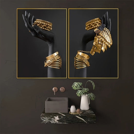3pcs Frameless African Woman Wall Painting Art Posters and Prints Big Black Woman Holding Gold Jewelry Canvas Picture for Living Room Decor No Frame https://www.temu.com/search_result.html?search_key=601099513293373