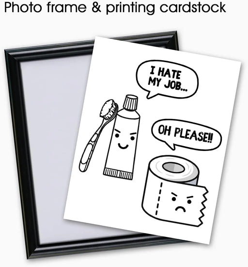Funny Bathroom Decor & Bathroom Prints - Bathroom Wall Decor/Wall Art - Bathroom Prints/Signs - 8"x10" inch With frame https://www.amazon.com/dp/B0919N8C2K