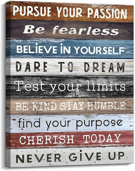 Kas Home Inspirational Wall Art Success Motivational Poster Quotes Wall Decor for Living Room Bedroom Office Bathroom Canvas Print sign Framed Art Decoration Ready to Hang https://www.amazon.com/dp/B08ZS87G96